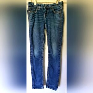 Women's Aiko Silver Jeans 29X31💖